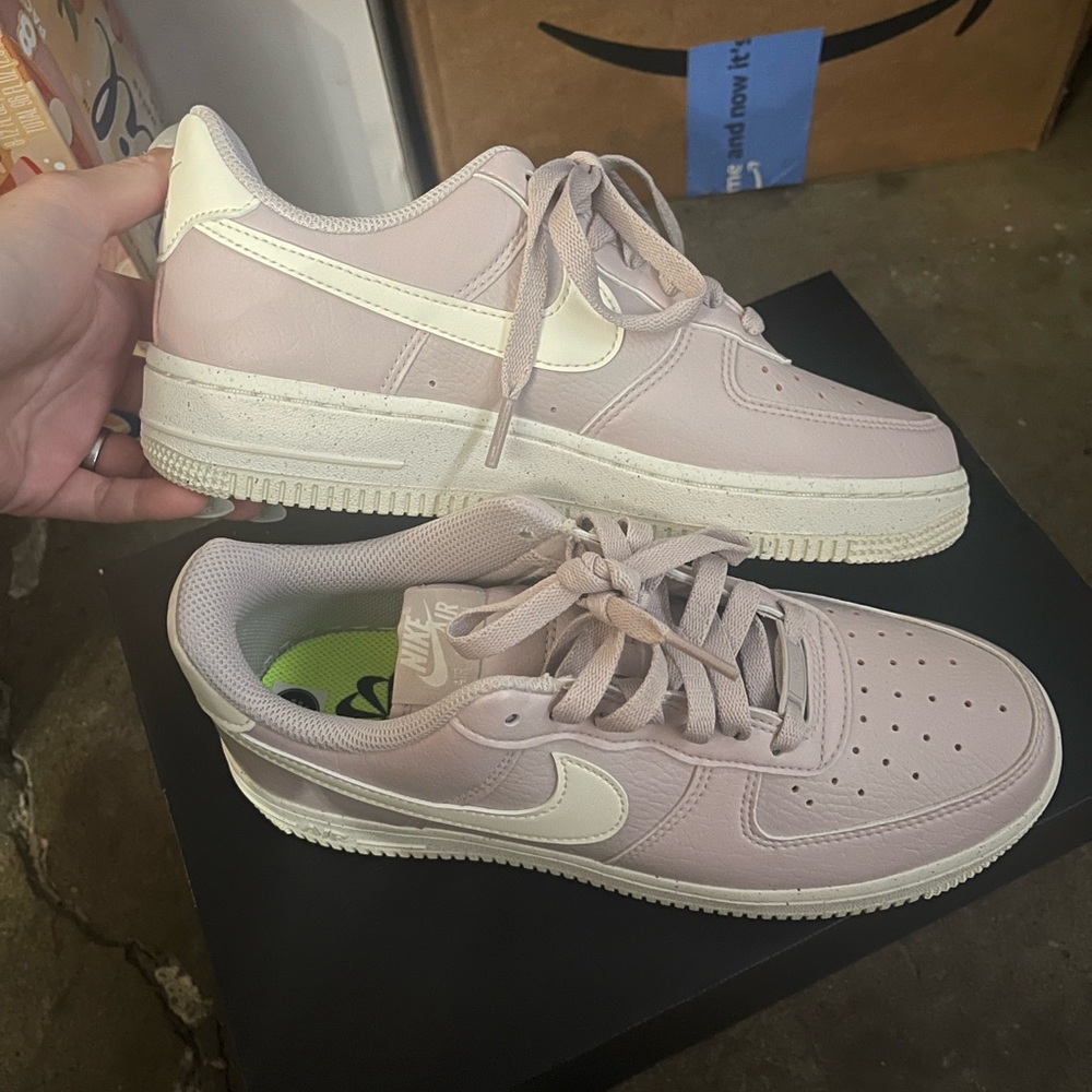 Nike Purple and Cream Sneakers